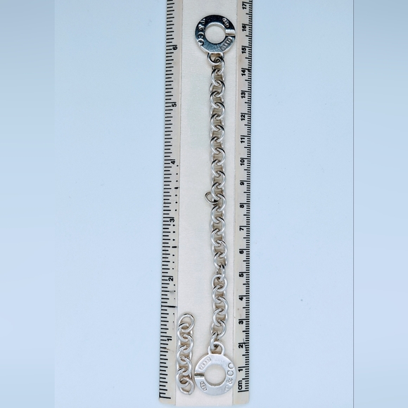 Tiffany & Co. 1837 Interlocking Circles Chain Link Bracelet. - Picture 6 of 7